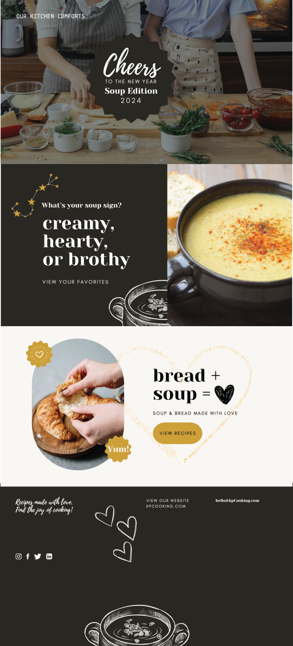 Food Blog Email Campaign