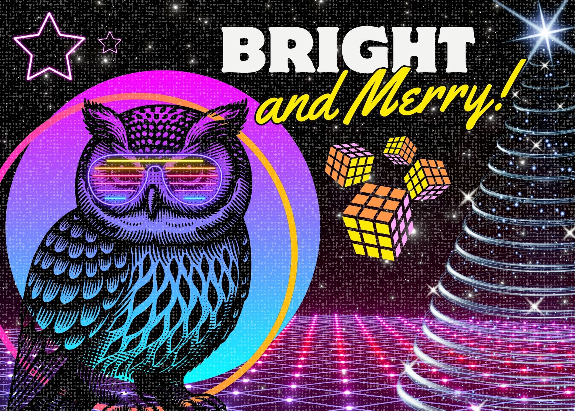 Bright & Merry Greeting Card