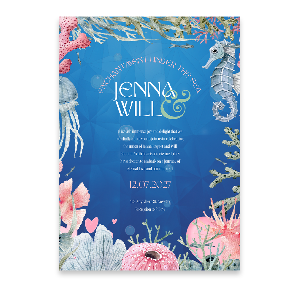 Kimberly Pomeroy Design Digital - Enchanted Sea Greeting Card